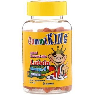GummiKing, お子様向けルテインオメガ3グミ、60粒
