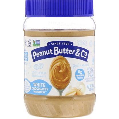 Peanut Butter & Co., ホワイトチョコレートワンダフル、スイートホワイトチョコレート入りピーナッツバターブレンド 16 oz (454 g)