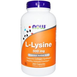 Now Foods, L-リシン、500 mg、250粒