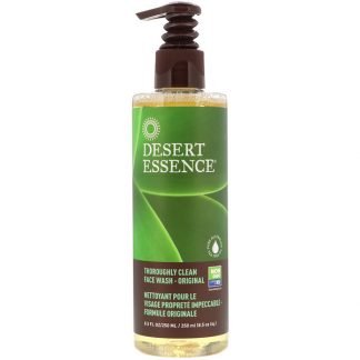 Desert Essence, Thoroughly Clean Face Wash、オリジナル、8.5液量オンス（250 ml）