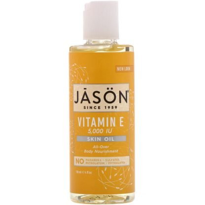 Jason Natural, ビタミンEスキンオイル、5,000 IU、4液量オンス (118 ml)
