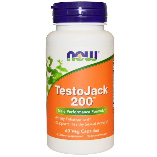 Now Foods, テストジャック(TestoJack)200, 60粒(ベジタリアンカプセル)