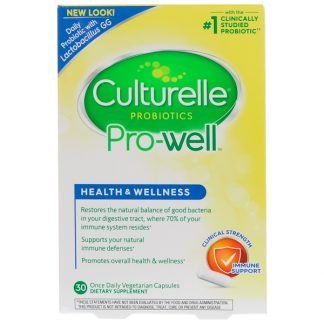 Culturelle, ヘルス&ウェルネス、免疫サポート、ベジタリアンカプセル1日分が30個