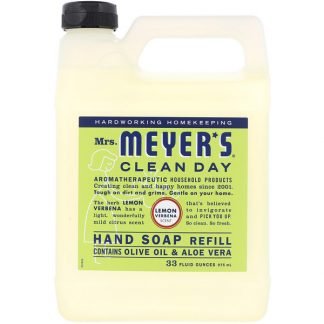 Mrs. Meyers Clean Day, 液体ハンドソープ レフィル、 レモンバーベナの香り、 33液量オンス (975 ml)
