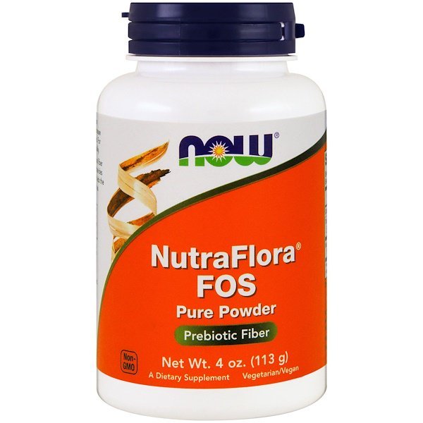 Now Foods, NutraFlora FOS、ピュアパウダー、4 oz (113 g)