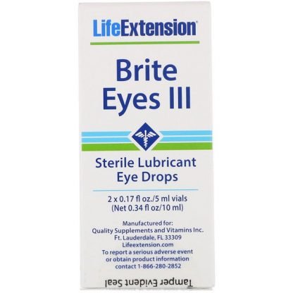Life Extension, ブライトアイズIII、  2本 (各5 ml )