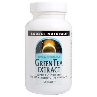 Source Naturals, グリーンティー エキス, 500 mg, 120 錠