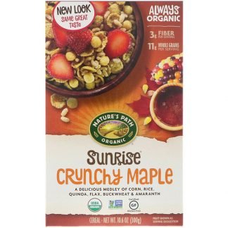 Nature's Path, オーガニック, サンライズクランチー メープルシリアル, グルテンフリー, 10.6オンス (300 g)