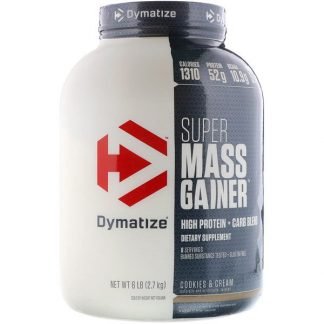 Dymatize Nutrition, スーパーマスゲイナー、クッキー＆クリーム、6 lbs (2.7 kg)