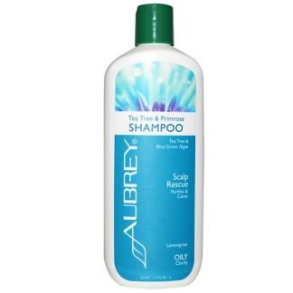 Aubrey Organics, スカルプレスキューシャンプー, ティーツリー & プリムローズ, 11液量オンス (325 ml)