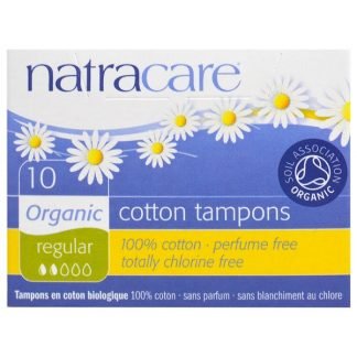 Natracare, オーガニック ・コットン・タンポン、 レギュラー、 10本 (Discontinued Item)