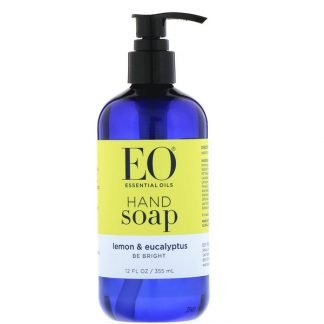 EO Products, 液体ハンドソープ、 レモンとユーカリ、 12液量オンス (360 ml)