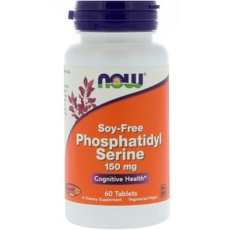 Now Foods, ホスファチジルセリン, 大豆フリー, 150 mg, 60 錠