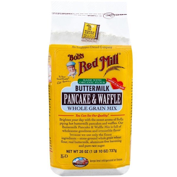 Bob's Red Mill, バターミルクパンケーキ & ワッフル, 全粒穀物ミックス, 26 oz (1 lb 10 oz) 737 g
