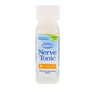 Hyland's, Nerve Tonic（ナーブトニック）、ストレスリリーフ、すばやく溶けるタブレット100粒