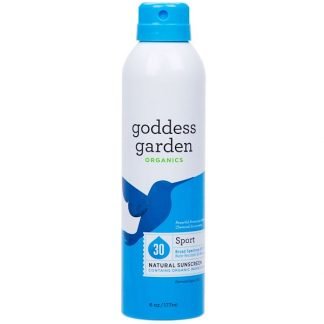 Goddess Garden, オーガニック, 天然日焼け止め, スポーツ, スプレー, SPF30, 6オンス（177 ml）