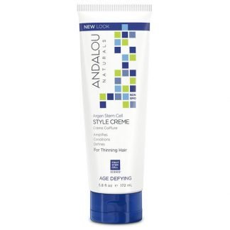 Andalou Naturals, アルガン幹細胞クリーム、 薄毛用トリートメント、 5.8液量オンス (172 ml)