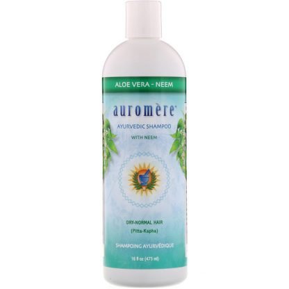 Auromere, Ayurvedic Shampoo with Neem, Aloe Vera, 16 fl oz (473 ml)
