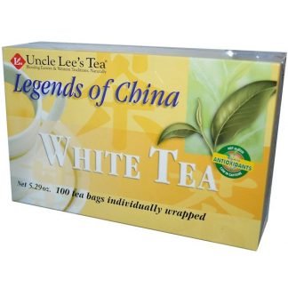 Uncle Lee's Tea, リジェンド・オブ・チャイナ、ホワイトティー、ティーバッグ 100個、 5.29 オンス (150 g)
