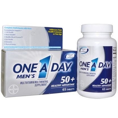 One-A-Day, Men's, 50+ Healthy Advantage、マルチビタミン/マルチミネラル、65錠