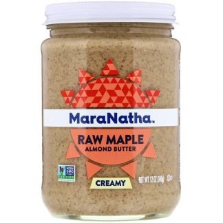 MaraNatha, Raw Maple Almond Butter, Creamy, 12 oz (340 g)