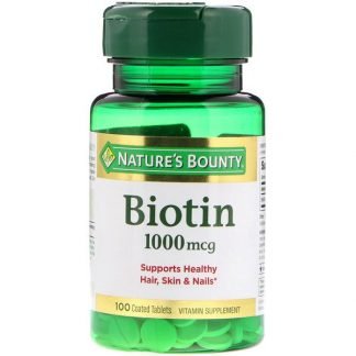 Nature's Bounty, ビオチン、1,000 mcg、100コーティング錠