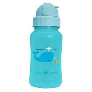 i play Inc., グリーン スプラウツ®, アクアボトル, 青, 10 オンス (300 ml)