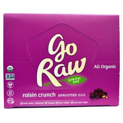 Go Raw, オーガニック 発芽バー、 レーズンクランチ、 10 バー、 各14 g (Discontinued Item)