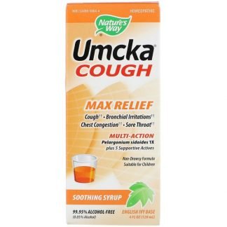Nature's Way, ウムカ・コフ、マックス・リリーフ、スージング・シロップ、4オンス（120 ml）