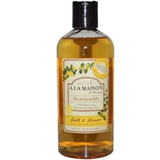 A La Maison de Provence, バス&シャワーリキッドソープ、ハニーサックル、16.9液量オンス（500 ml）