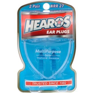 Hearos, Ear Plugs, Multi-Purpose Series , 2 Pair + Free Case