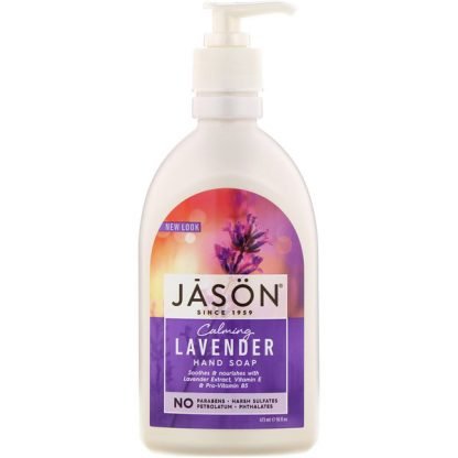 Jason Natural, ハンドソープ、カーミング・ラベンダー、16 液量オンス (473 ml)