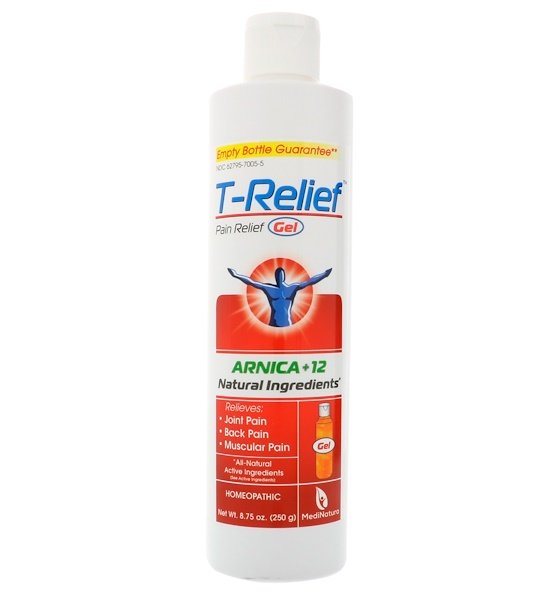 MediNatura, T-Relief、ペイン・リリーフ・ジェル、 8.75 oz (250 g)