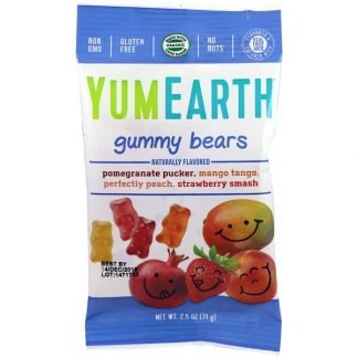 YumEarth, グミベア－、アソートフレーバー、12パック、各2.5 oz (71 g)