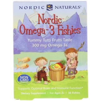 Nordic Naturals, ノルディック オメガ-3 フィッシーズ™, ヤミー・トゥッティフルッティ味, 300 mg, 36 フィッシーズ