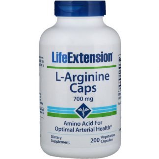 Life Extension, L-アルギニンカプセル、700 mg、200ベジタリアンカプセル