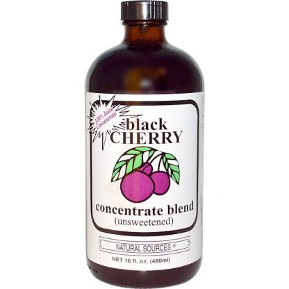 Natural Sources, ブラックチェリー濃縮液 ブレンド （無糖）, 16 fl oz (480 ml)