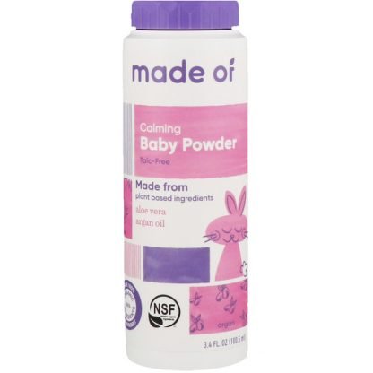 MADE OF, カーミングベビーパウダー、3.4液量オンス (100.5 ml)