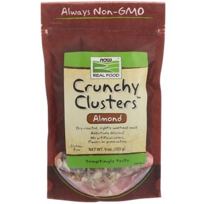 Now Foods, クランチー・クラスターズ™, アーモンド, 9 オンス (255 g)