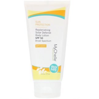 MyChelle Dermaceuticals, リプレニッシィング日焼け防止ボディローション、SPF 50、アンチエイジング、6液量オンス (177 ml) (Discontinued Item)