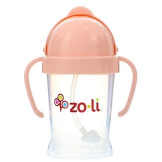 Zoli, ボット、ストローマグ、ブラッシュピンク、6オンス