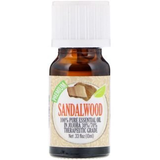 Healing Solutions, 100％ピュアエッセンシャルオイル、サンダルウッド、0.33 fl oz (10 ml)