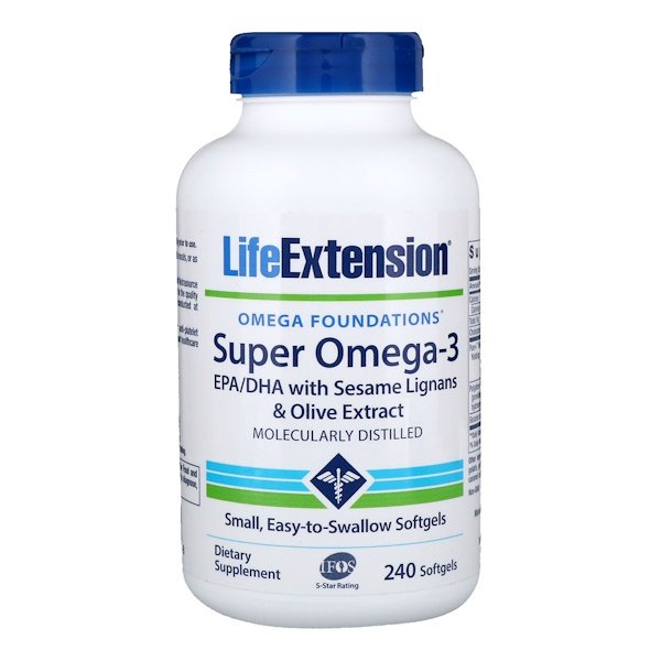 Life Extension, Omega Foundations, スーパーオメガ-3, 240ソフトジェル