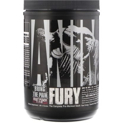 Universal Nutrition, アニマルフューリー、フルーツポンチ、491.4 g