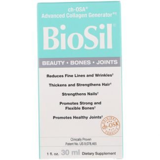 BioSil by Natural Factors, ch-OSAアドバンスドコラーゲンジェネレーター、1液量オンス (30 ml)