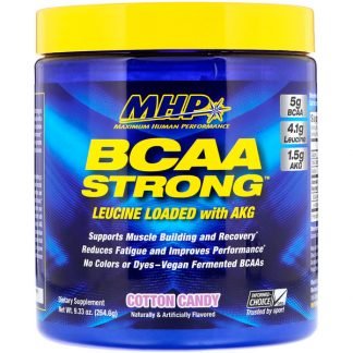 Maximum Human Performance, LLC, BCAA ストロング、コットンキャンディー、9.33 oz (264.6 g)