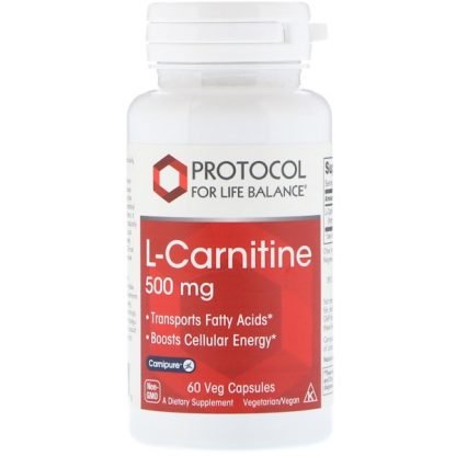 Protocol for Life Balance, L-カルニチン、500 mg、60野菜カプセル