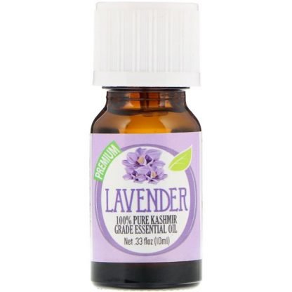 Healing Solutions, 100％ピュアカシミールグレードエッセンシャルオイル、ラベンダー、0.33 fl oz (10 ml)