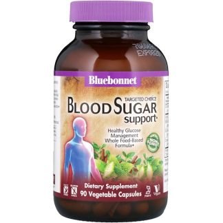 Bluebonnet Nutrition, ターゲットチョイス、血糖サポート、植物性カプセル90錠