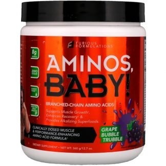 FURIOUS FORMULATIONS, アニオスベビー！、分岐鎖アミノ酸、グレープバブルトルブル、2.7オンス (360 g)